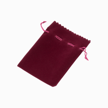 Saculeti catifea zimtat bordo 25